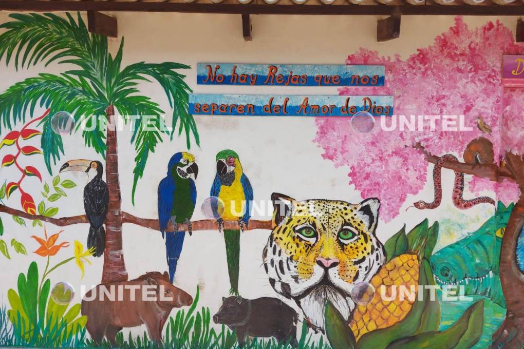 La exalcaldesa de Santa Cruz, Angélica Sosa, pinta murales en Palmasola $!La exalcaldesa de Santa Cruz, Angélica Sosa, pinta murales en Palmasola