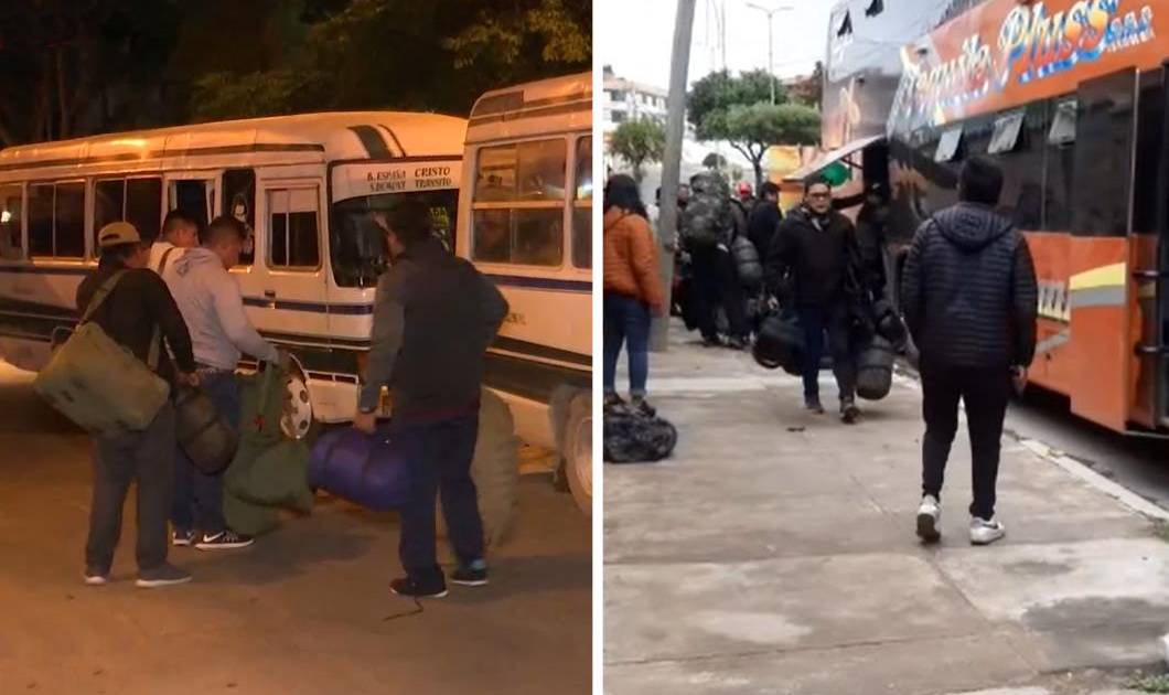 Santa Cruz Policías llegaron desde Cochabamba y otro contingente lo