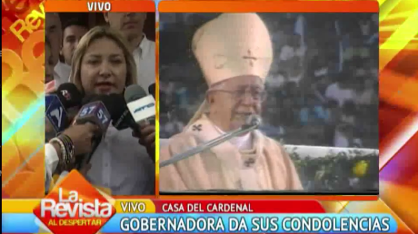 Gobernación declara duelo departamental por la muerte del cardenal