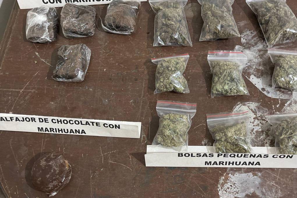 Marihuana y productos secuestrados