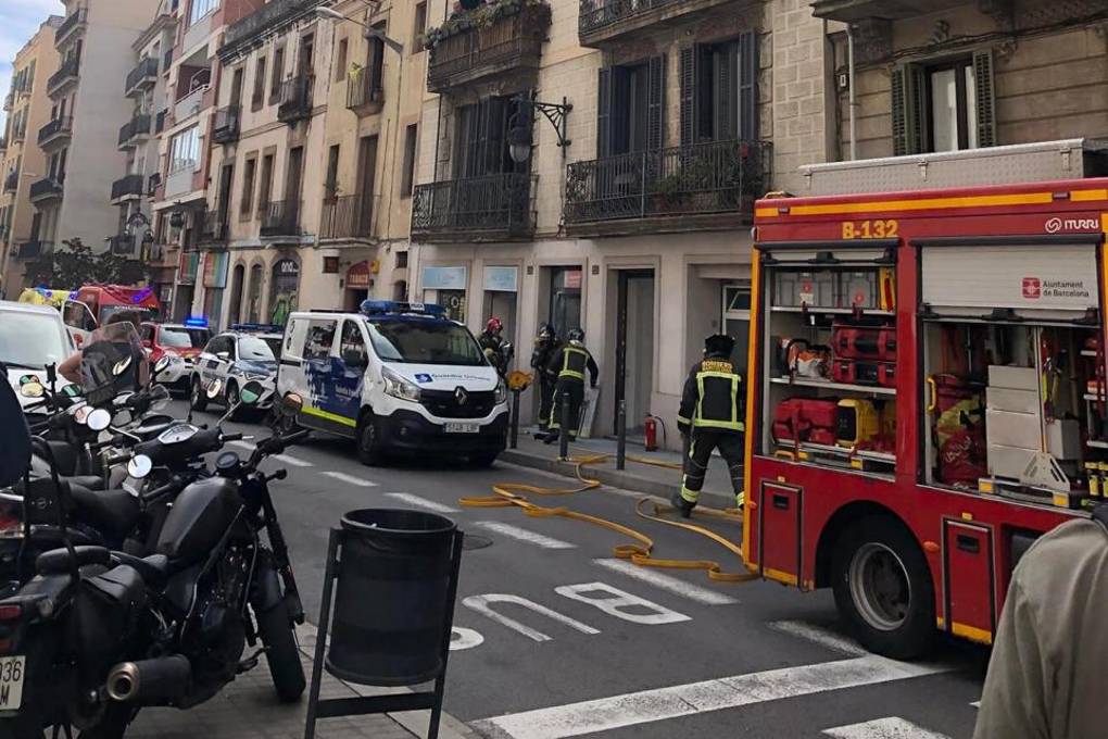 El incendio se produjo en Barcelona