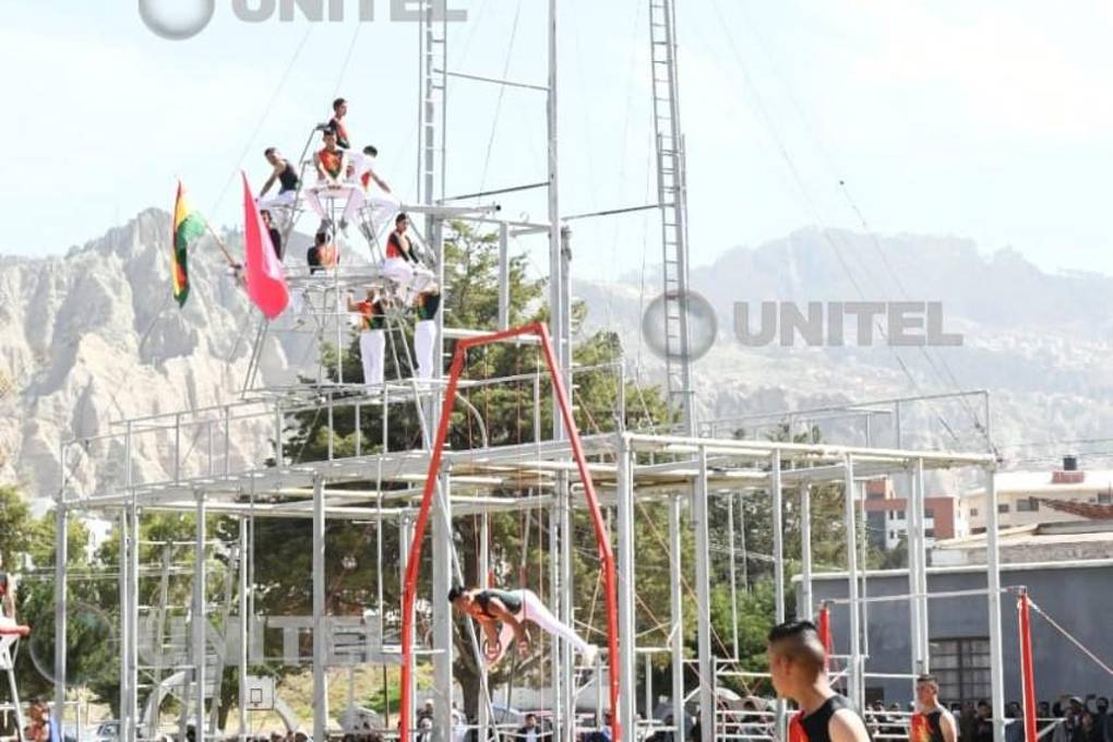 Uno de los ejercicios que se presentaron ese día.