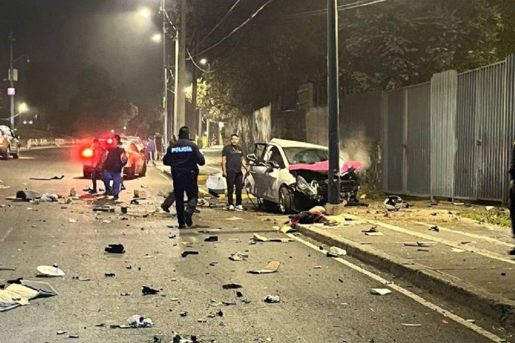 Fotografía original en tamaño normal del accidente 