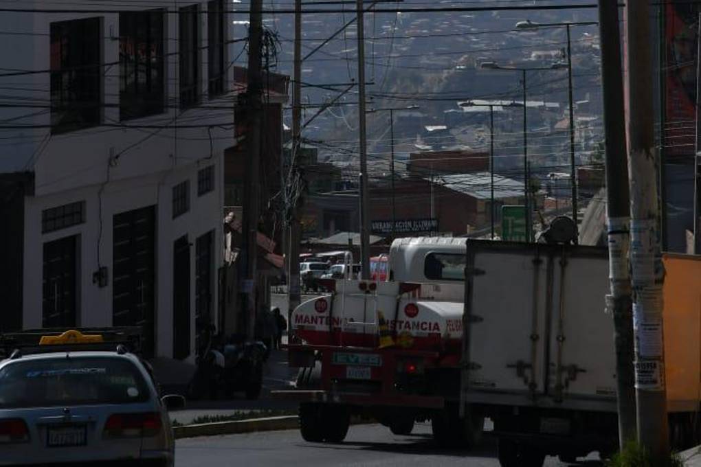 Así lucía el ambiente de La Paz el martes