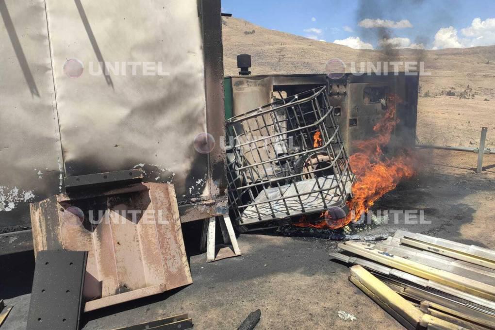 Campamente quedó en cenizas