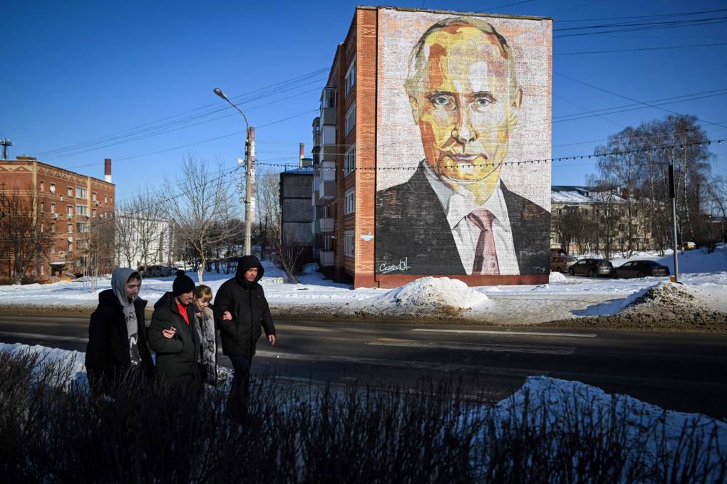 Kashira, en el sur de Moscow, on February 23, 2023. (Photo by Natalia KOLESNIKOVA / AFP)