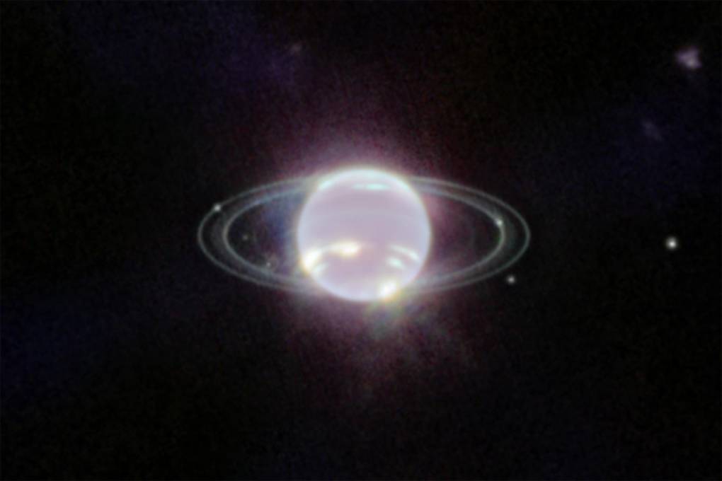 Las sorprendentes imágenes del planeta Neptuno registradas por el telescopio espacial James Webb