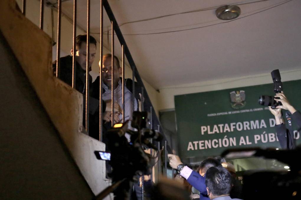 Luis Fernando Camacho a su llegada a La Paz