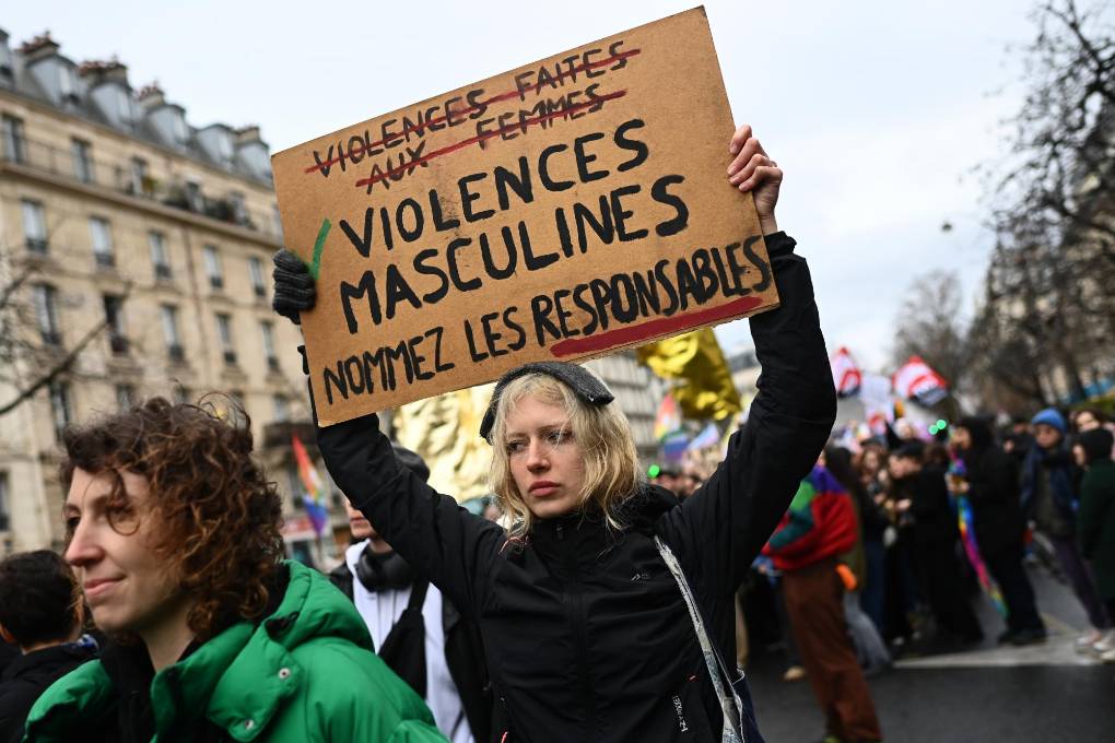 Marcha por el Día de la Mujer en Paris