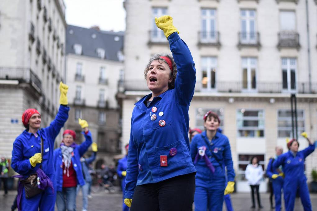 Marcha por el Día de la Mujer en Nantes