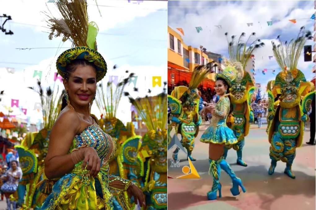 Carla Ortiz brilló en su primera incursión en el Carnaval de Oruro