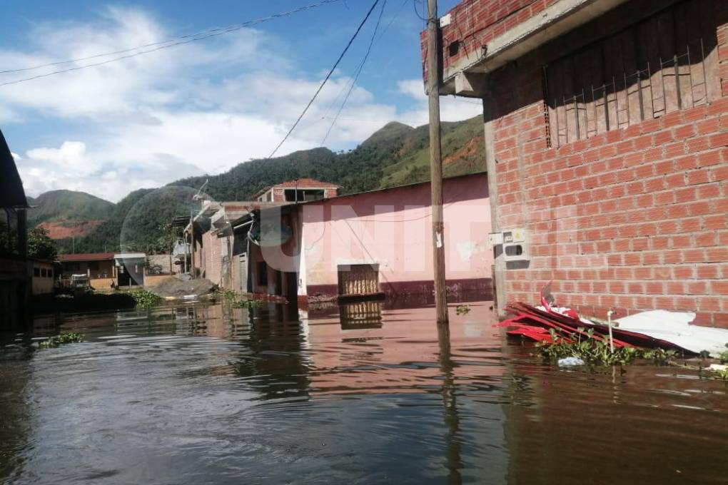 Casas inundadas en el norte de La Paz 