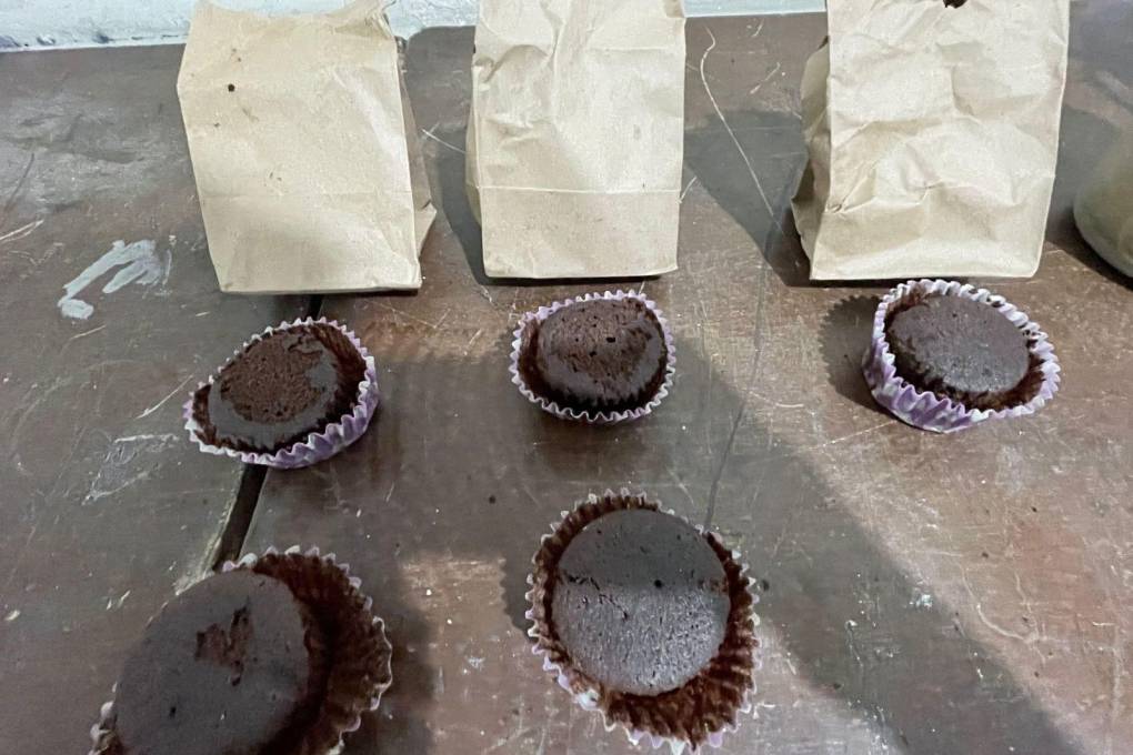 Queques de chocolate elaborados con marihuana