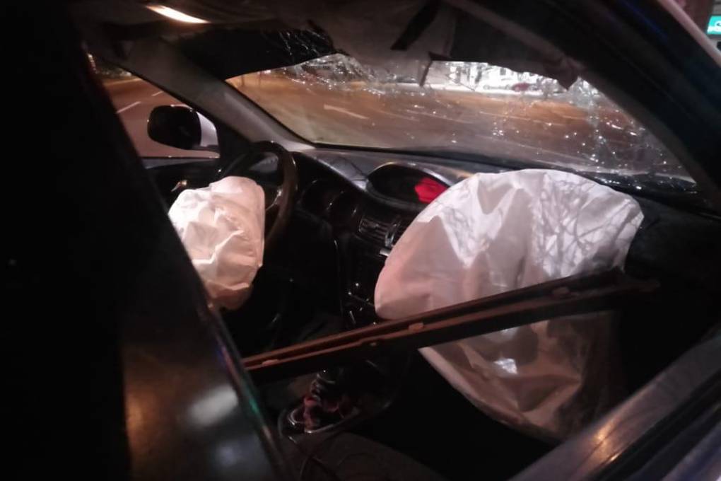 Las bolsas de aire se activaron tras el choque