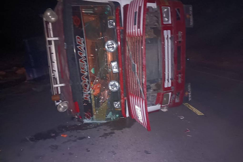 Accidente de tránsito en la zona de Machacamarca. 