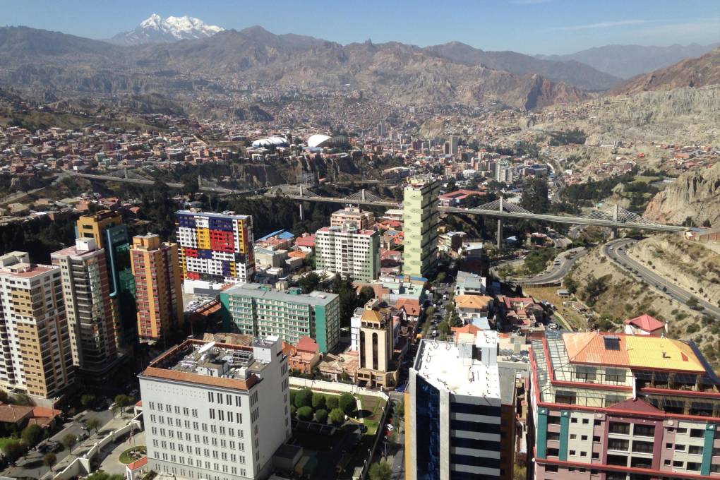 Construcciones en la ciudad de La Paz