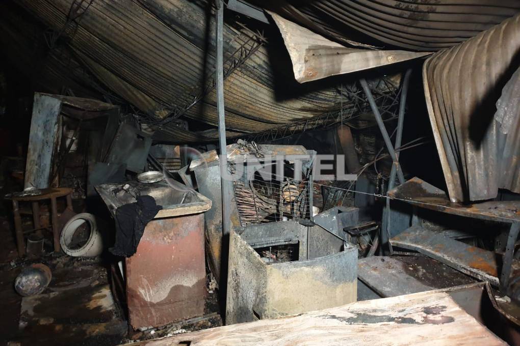 El incendio se registró la noche del jueves