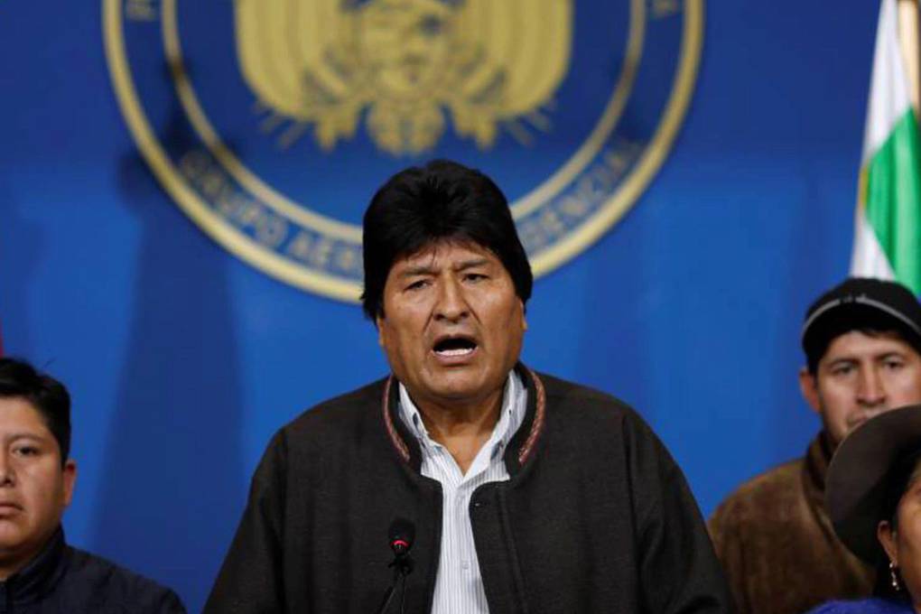 Tras su renuncia, Evo salió de territorio nacional