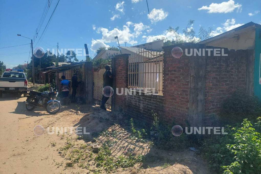 Uno de los inmuebles allanados. 