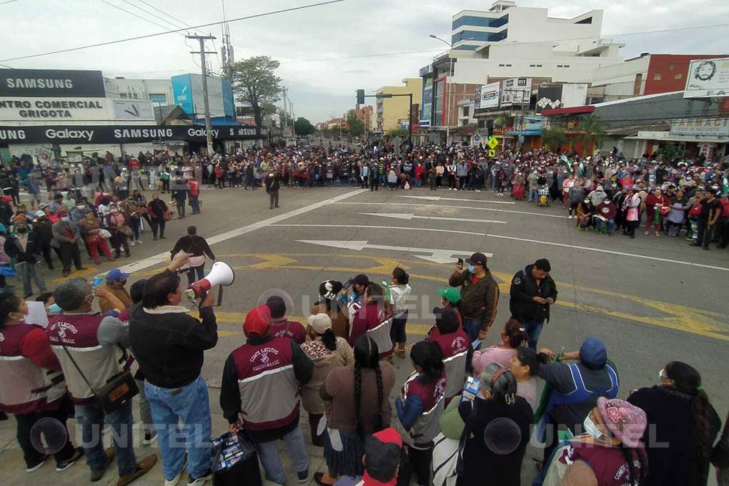 La masiva protesta s concentra en el primer anillo de la Grigotá