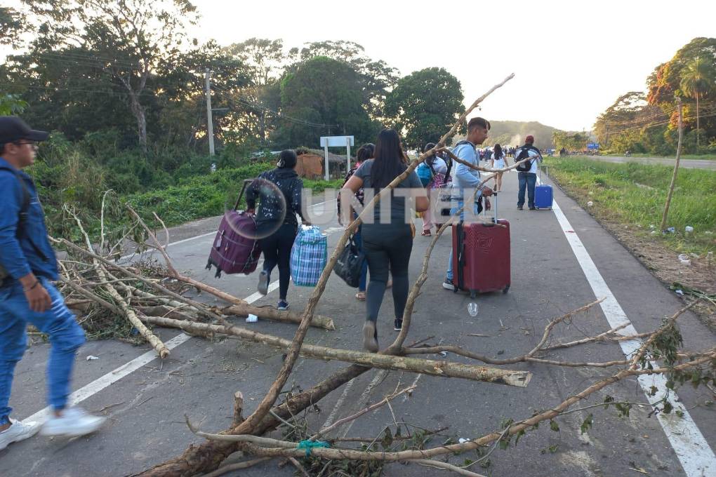 El bloqueo se instaló el lunes