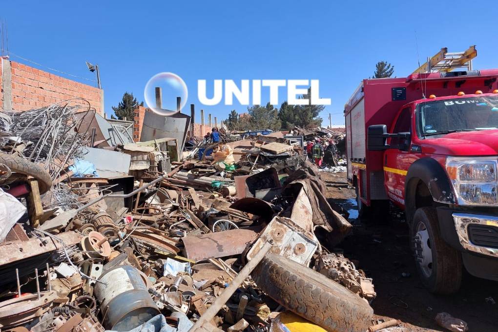 El material que encuentra el depósito de chatarras.