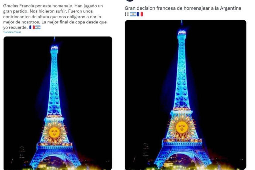 Mensajes viralizados de la bandera Argentina