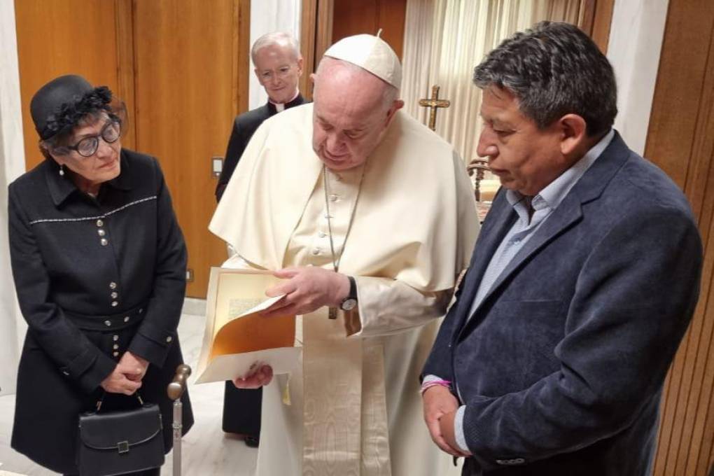El vicepresidente Choquehuanca se reunió con el papa Francisco en el Vaticano