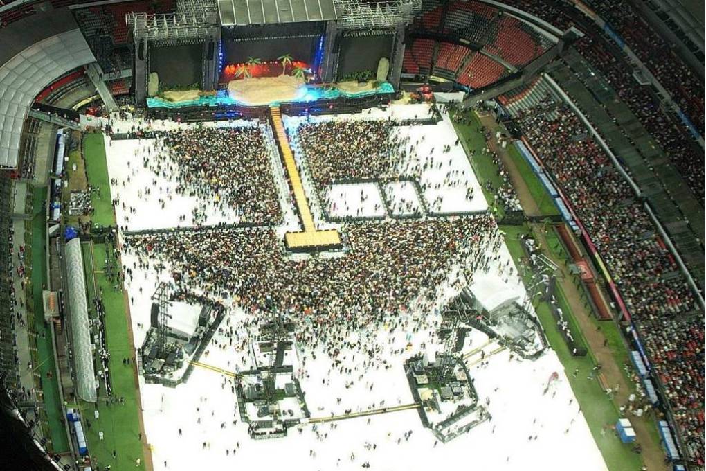 Imágenes aereas del Estadio Azteca