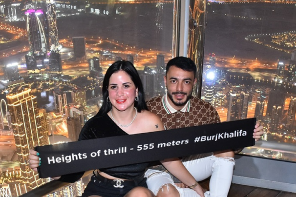 Marset y su esposa en Dubai