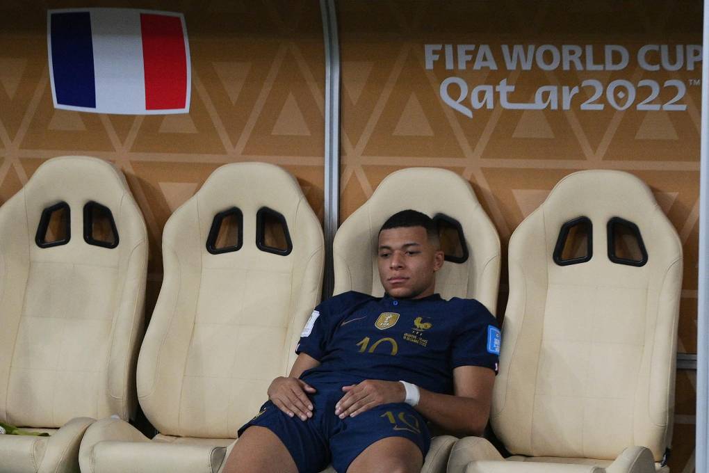 La tristeza de Mbappé.
