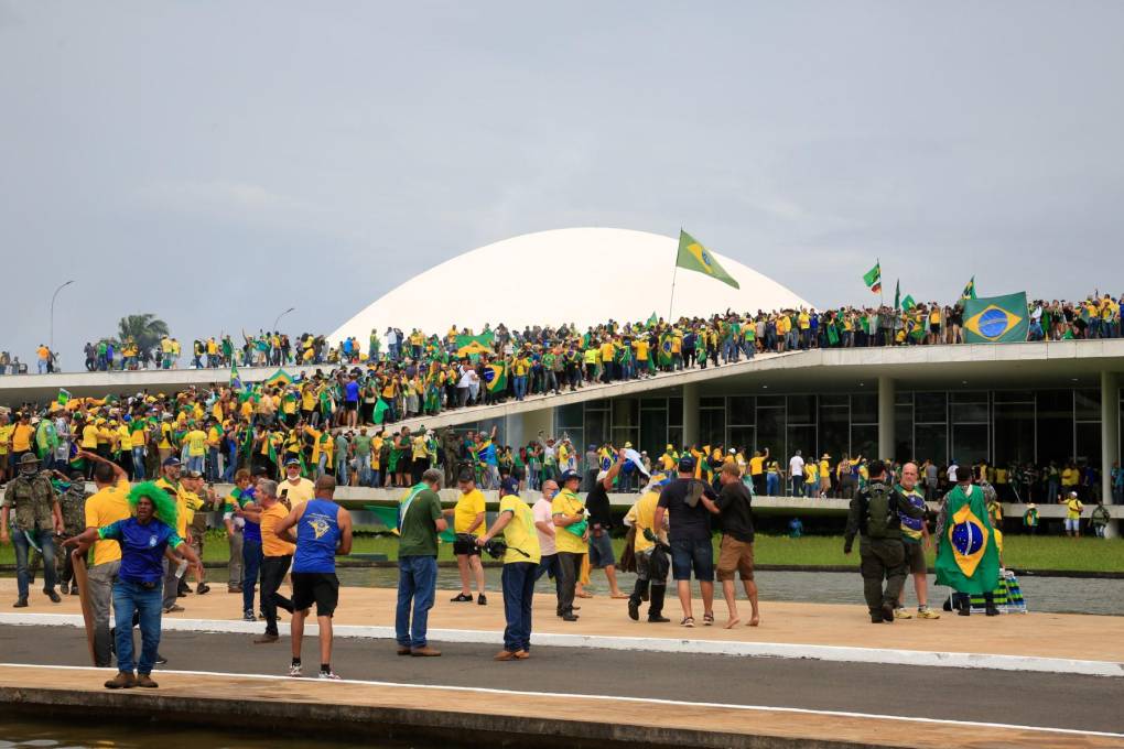 La toma del Congreso en Brasilia por parte de seguidores de Jair Bolsonaro. 