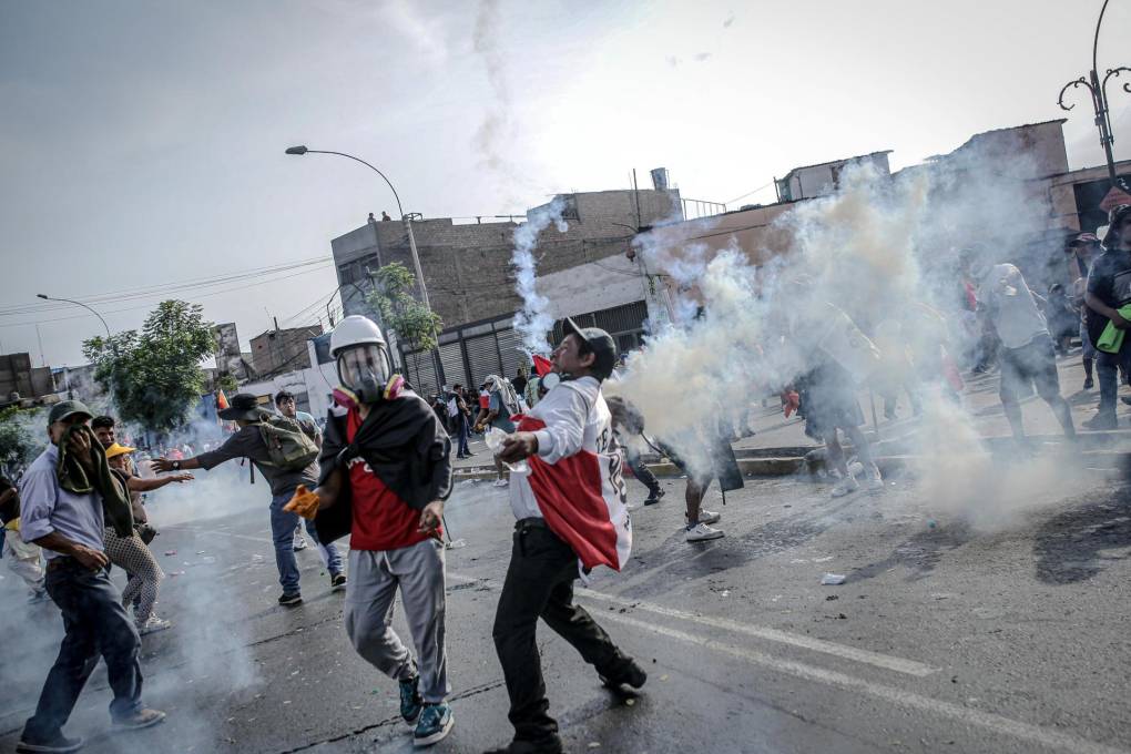 Protestas en Lima, contra la presidenta Dina Boluarte 