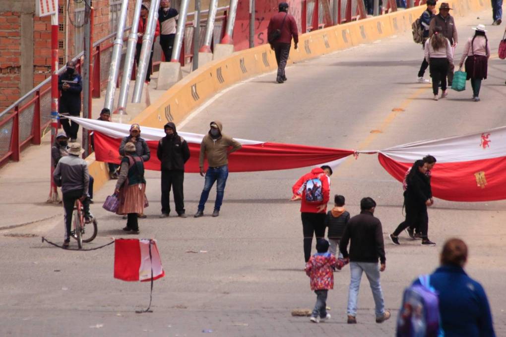 Las movilizaciones en Potosí arrancaron el lunes
