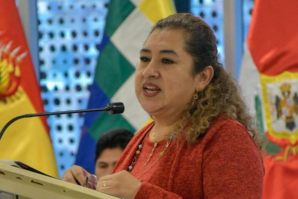 La senadora del MAS, Gladys Alarcón