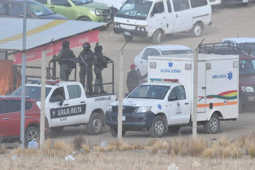 El traslado de Camacho hasta un hospital se hizo con gran presencial policial