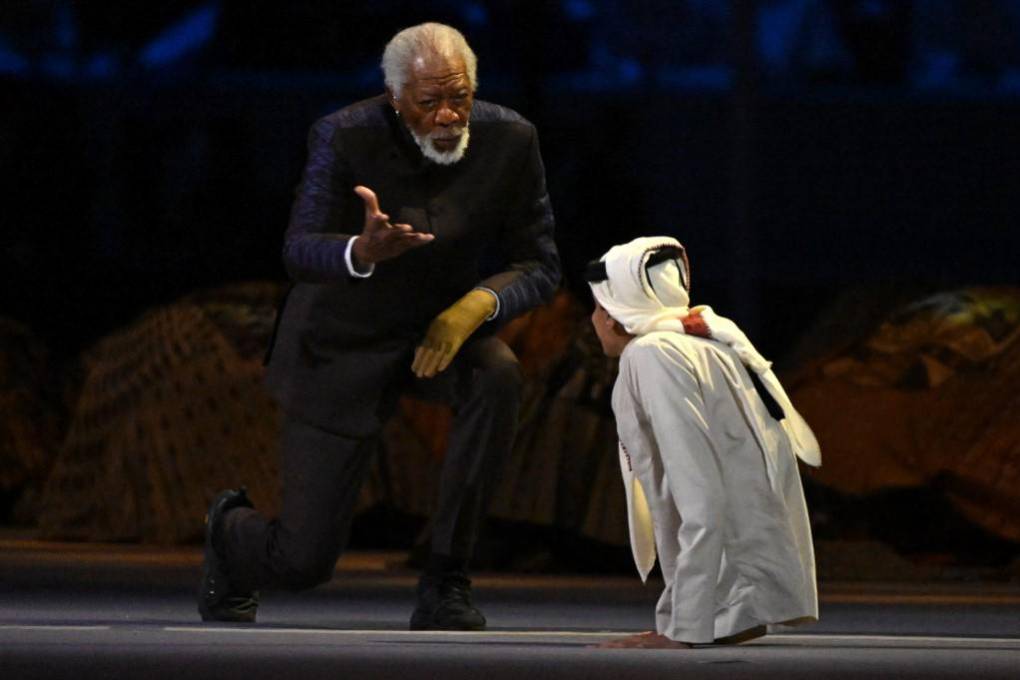 Morgan Freeman en el acto inaugural