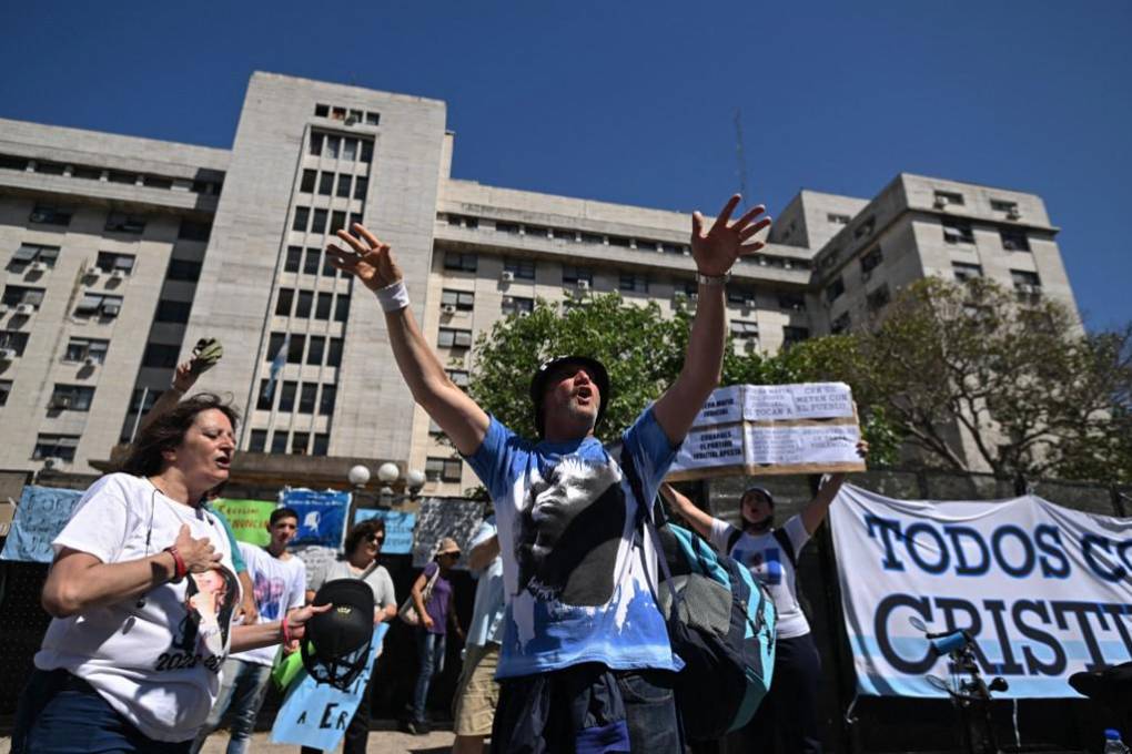 Manifestaciones en apoyo a Cristina Fernández