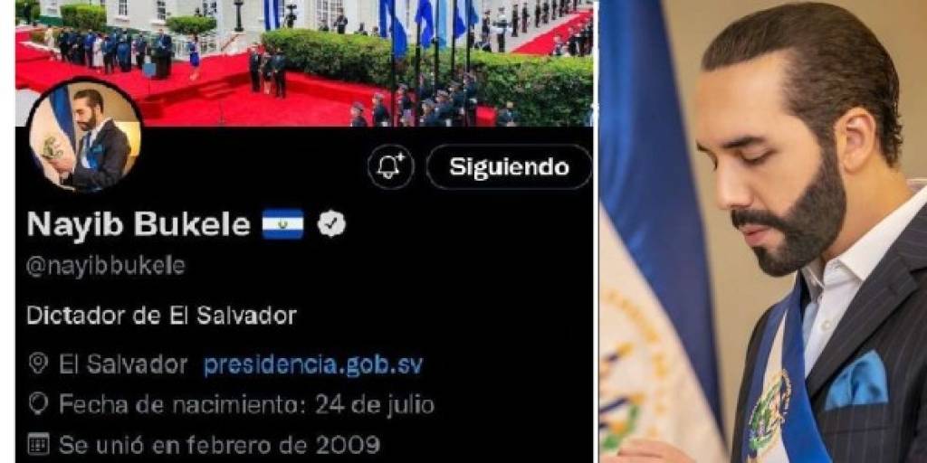 “dictador De El Salvador” Nayib Bukele Cambió Su Biografía En Twitter 3838