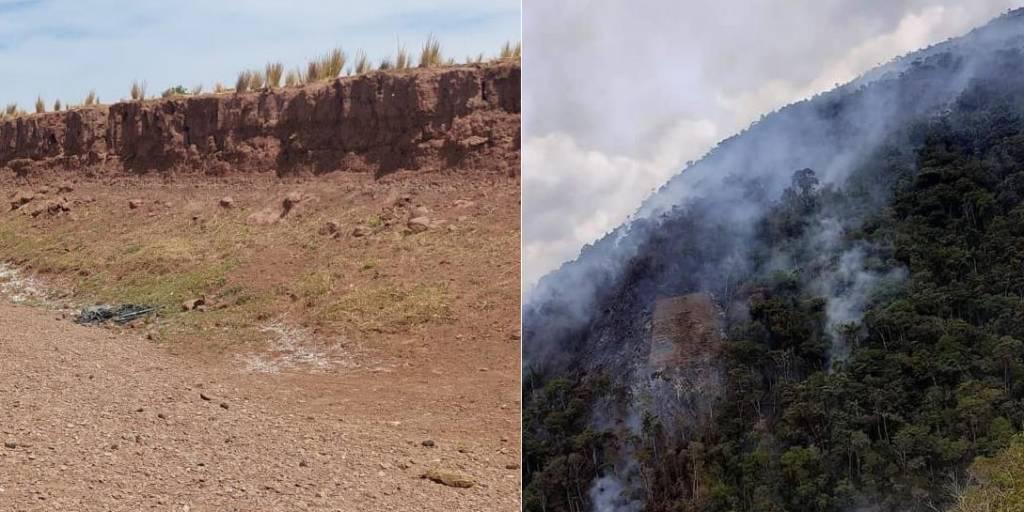 Sequías e incendios en La Paz.