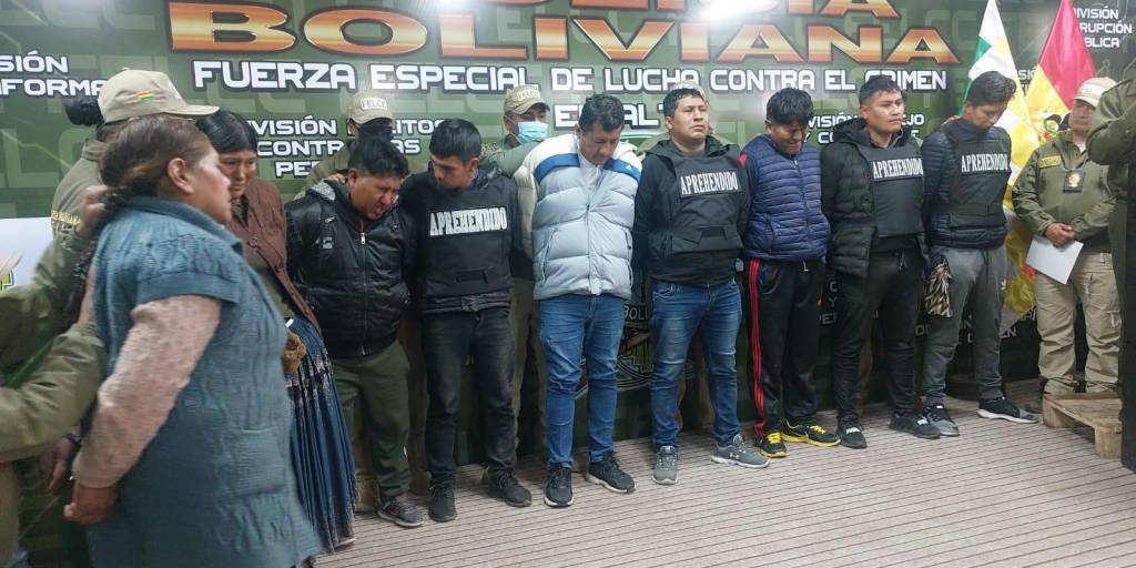 Banda de atracadores que fue capturada por la Policía de El Alto