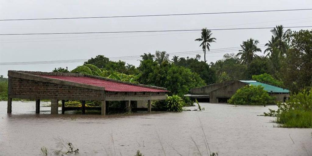 Hay viviendas bajo el agua debido al ciclón