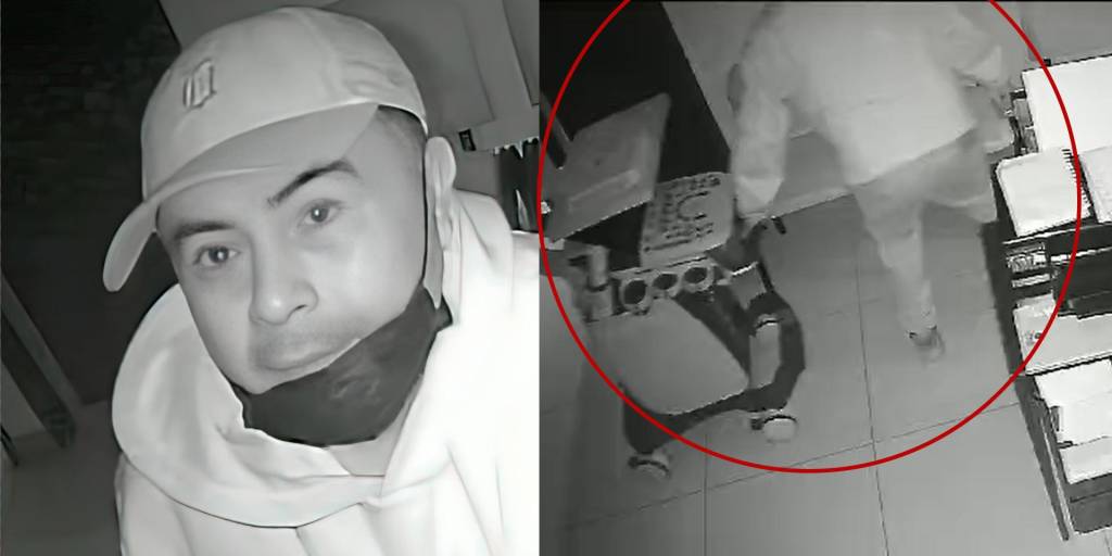 Las cámaras de seguridad registraron el rostro del hombre que robó el ecógrafo
