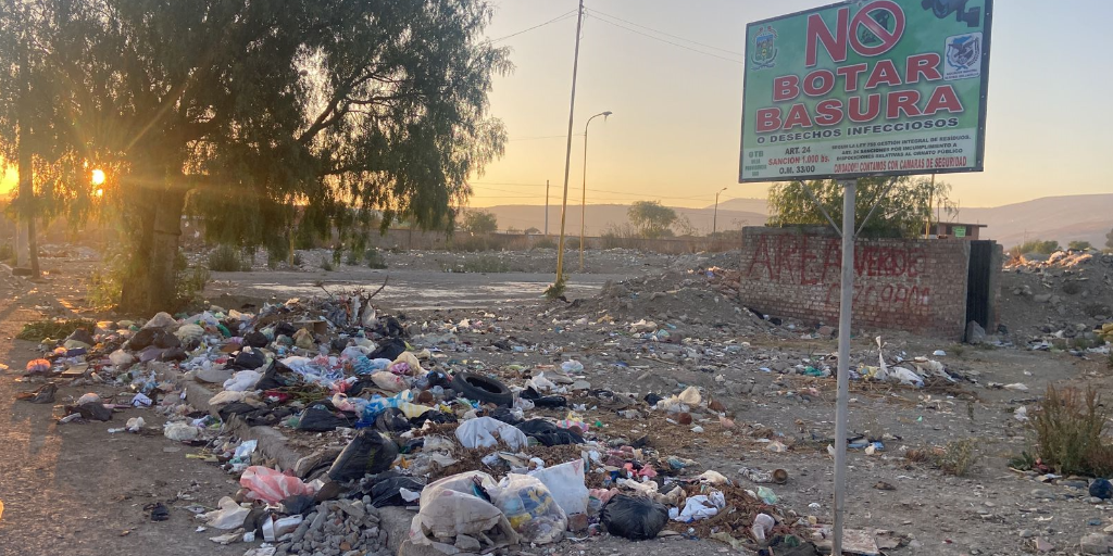 Calles de Quillacollo con basura