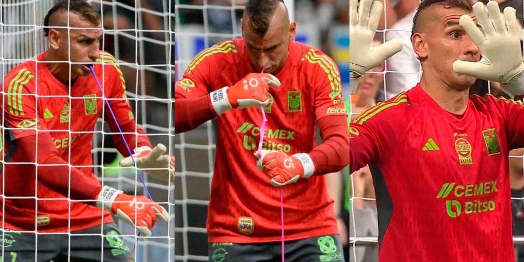 Actos de magia e imitaciones: el imperdible show del Patón Guzmán en los penales ante Vancouver.