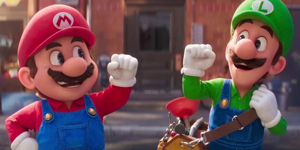 Mario y Luigi, protagonistas del exitoso filme animado