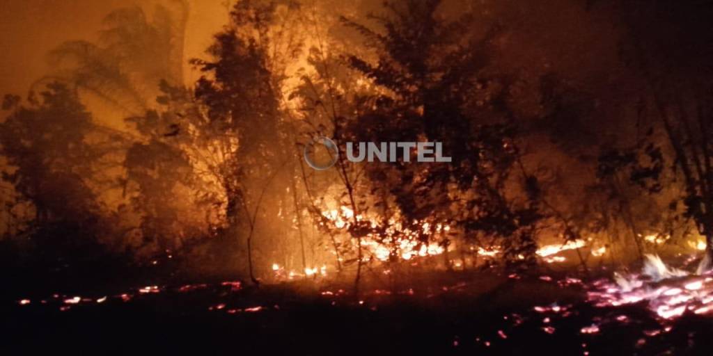 El incendio forestal que golpea a la Comunidad 25 de mayo en Beni.