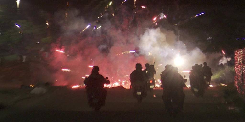La Policía gasificó a los manifestantes