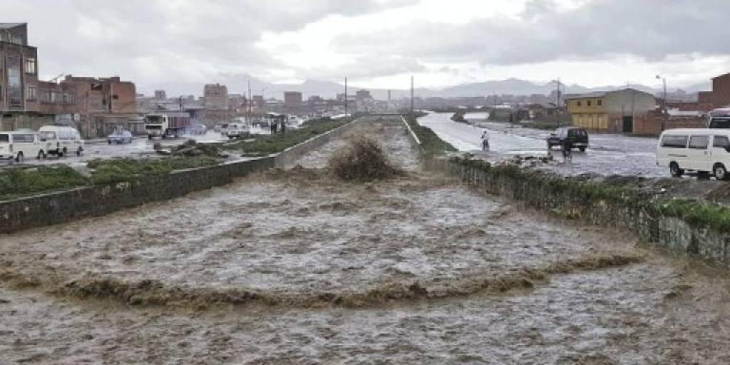 El nivel de los ríos de El Alto subieron a consecuencia de las lluvias