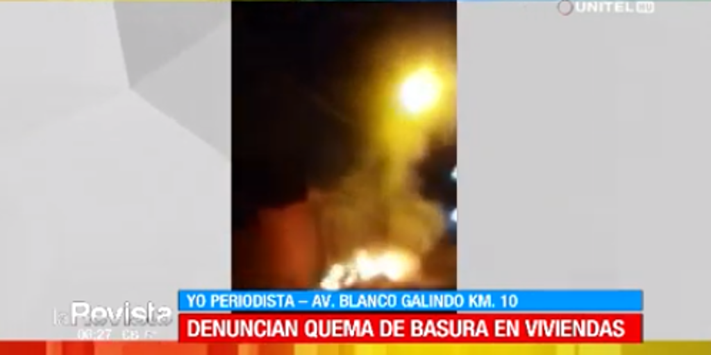 CBBA, Yo Periodista: Denuncian quema de basura en viviendas
